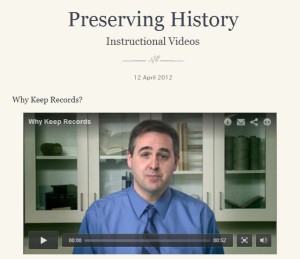 Preserving Your Records and Artifacts