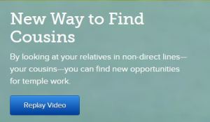 New Way to Find Cousins for Temple Work