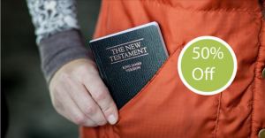 Pocket-sized Scriptures 50% Off for Christmas