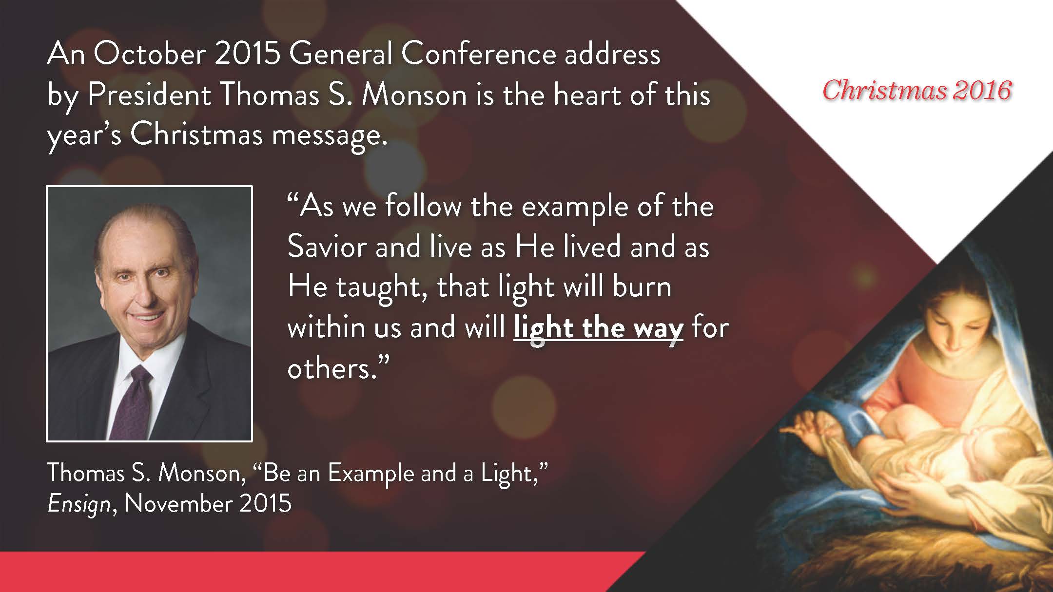 Light The World 2016 LDS Christmas Initiative Advanced Information Light The World 2016 LDS Christmas Initiative Advanced Information
