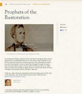 Prophets of the Restoration Video