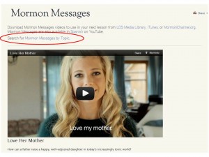 Topic Index of Mormon Messages Videos