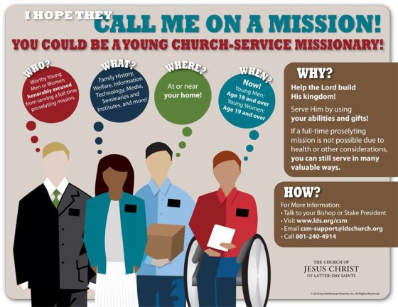 Young LDS Church Service Missionaries