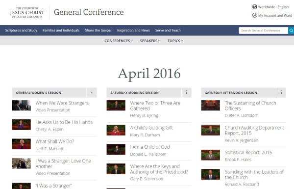 Text of April 2016 LDS General Conference