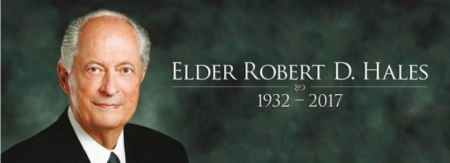 LDS Apostle Elder Robert D. Hales Passes Away