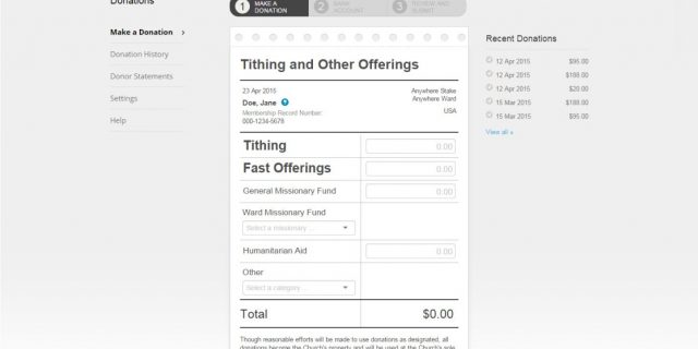 How to Print Your Official 2017 Tax Summary Statement Directly From LDS.org