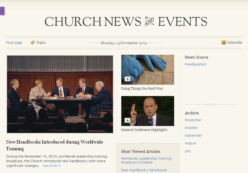 Official News Site on LDS365 Resources from the Church
