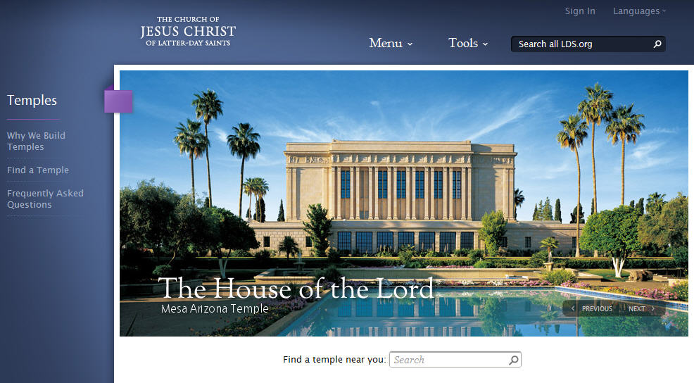 Updated Temples Website