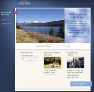 LDS Church Recreational Properties Camping.lds.org