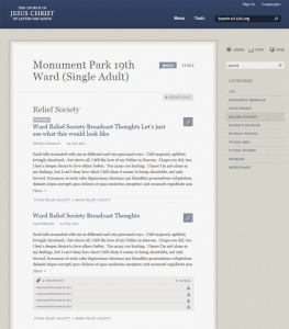 Newsletter Tool on LDS.org