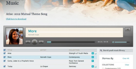 LDS Youth Site Offers Free Uplifting Music