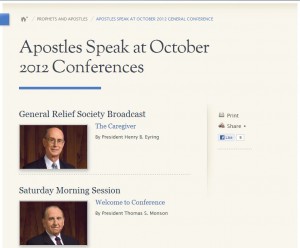 LDS Conference Highlights Posted