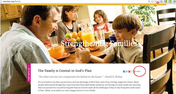 Embed Mormon.org Pages on Your Blog or Website
