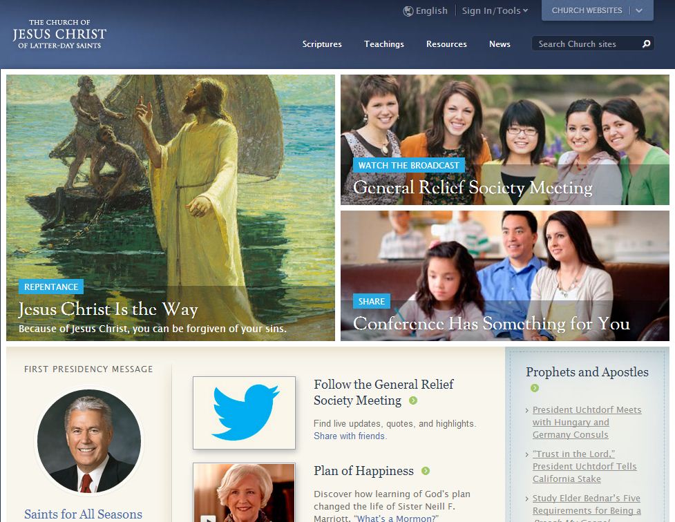 Updates to LDS org LDS365: Resources from the Church Latter day