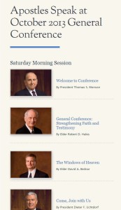 LDS Conference Highlights October 2013