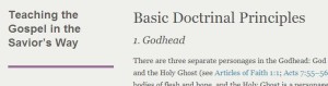 LDS Basic Doctrinal Principles