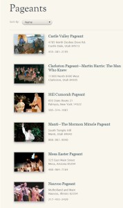 LDS Pageants