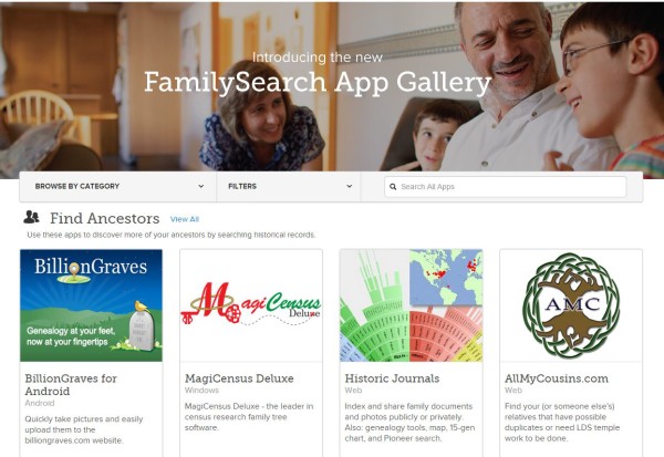 FamilySearch Launches New App Gallery