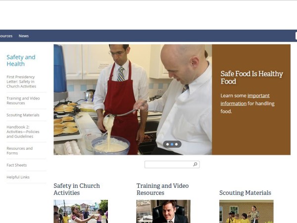 Safety & Health Website safety.lds.org