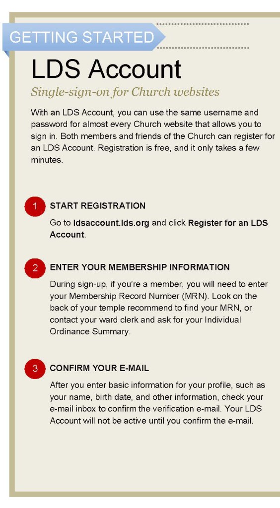 Do You Have An LDS Account?