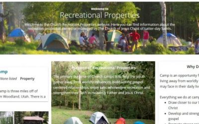 LDS Recreation Camp Website