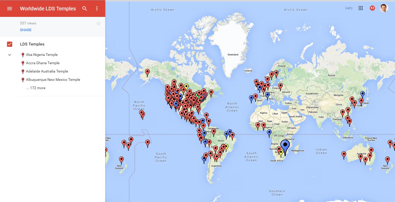 Interactive Map of LDS Temples Worldwide » Latterday Saint Blogs