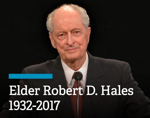 LDS Apostle Elder Robert D. Hales Passes Away LDS365 Resources from