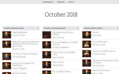 Text of LDS General Conference, October 2018