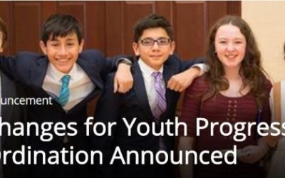 Age Changes for Youth Progression and Ordination Announced