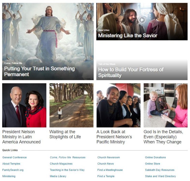 LDS org is Replaced by ChurchofJesusChrist org LDS365: Resources from