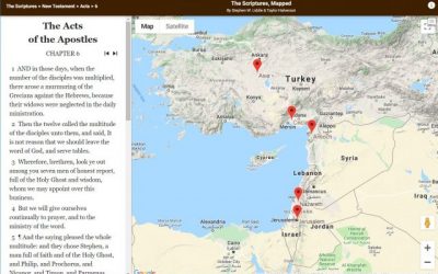 Study Tools Map Where Scripture Events Happened