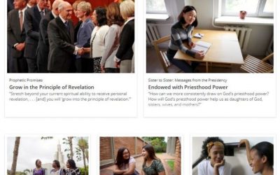 Updated Websites for Relief Society, Young Women, Aaronic Priesthood