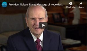 President Nelson Shares Message of Hope during Coronavirus Outbreak