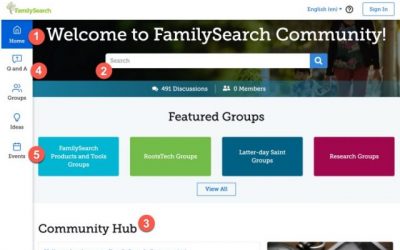 Get Help in the FamilySearch Community