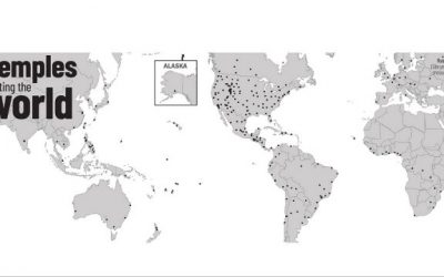 315 Temples of The Church of Jesus Christ of Latter-day Saints on 6 Maps