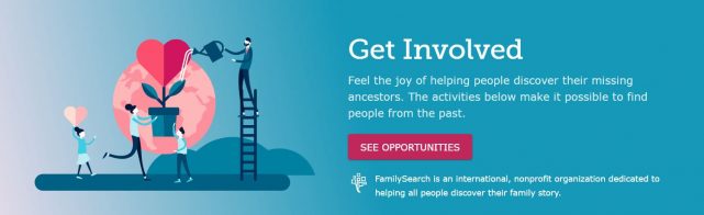Volunteers Help Computers Index Family History Data Using GetInvolved