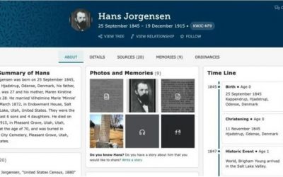 Redesigned FamilySearch Person Page