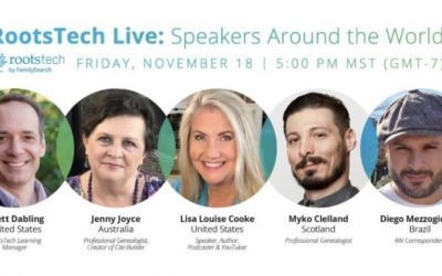 RootsTech Live on Facebook and YouTube