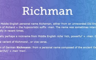 What Does Your Surname Mean?