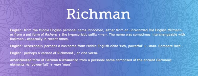 What Does Your Surname Mean?