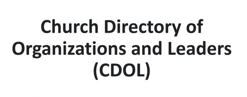 What is the Church Directory of Organizations and Leaders (CDOL)?