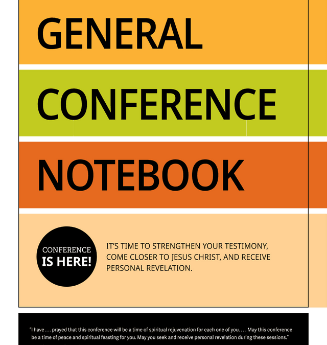 General Conference Notebook April 2023 Helps You Prepare