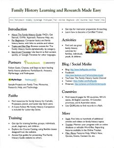 family history guide