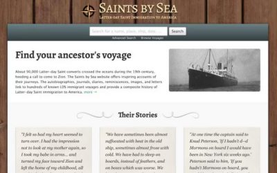 “Saints by Sea” Database Includes Ocean Journeys of Latter-day Saint Pioneers