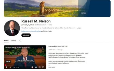 YouTube Accounts for First Presidency and Quorum of the Twelve
