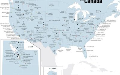 Maps Showing 382 Latter-day Saint Temples