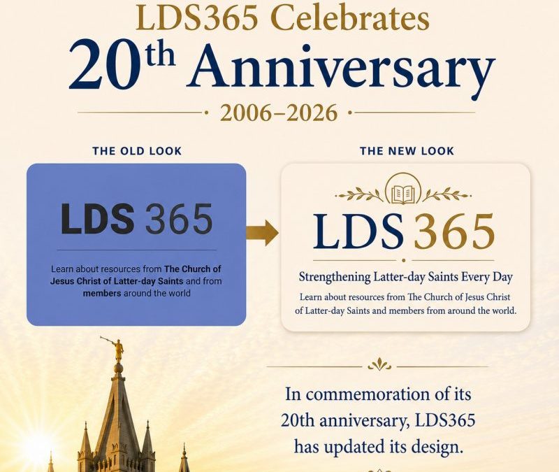 LDS365 Celebrates 20th Anniversary With New Design