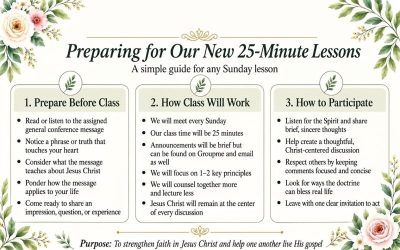 Ideas For 25-Minute Sunday Lessons