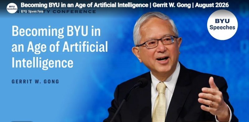 Elder Gong Addresses the Use of AI at BYU