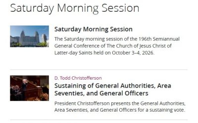 Text of October 2026 General Conference Now Available